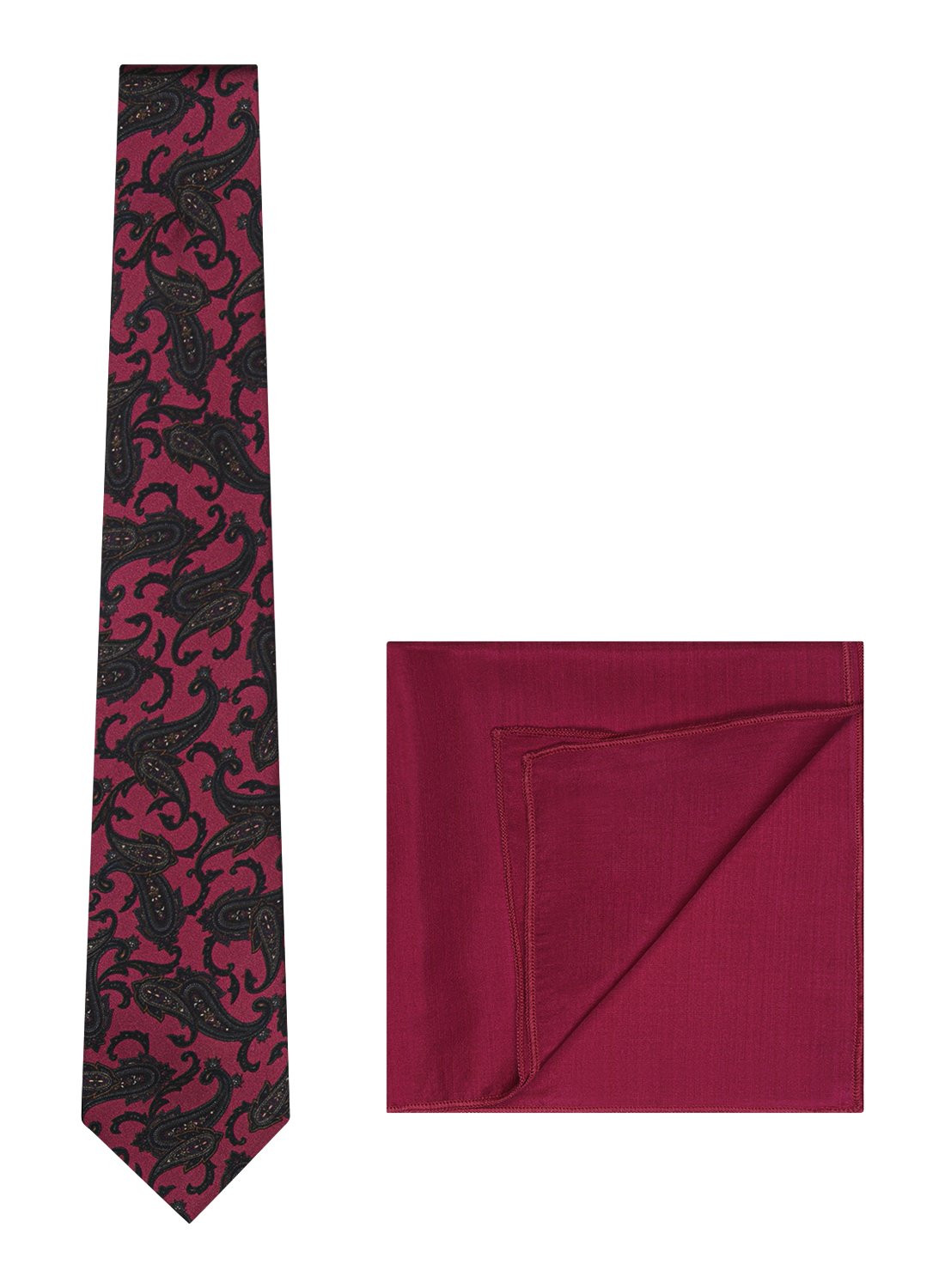 Chokore Marsela & Navy Blue Silk Tie - Indian At Heart range & Plain Pink color Silk Pocket Square set