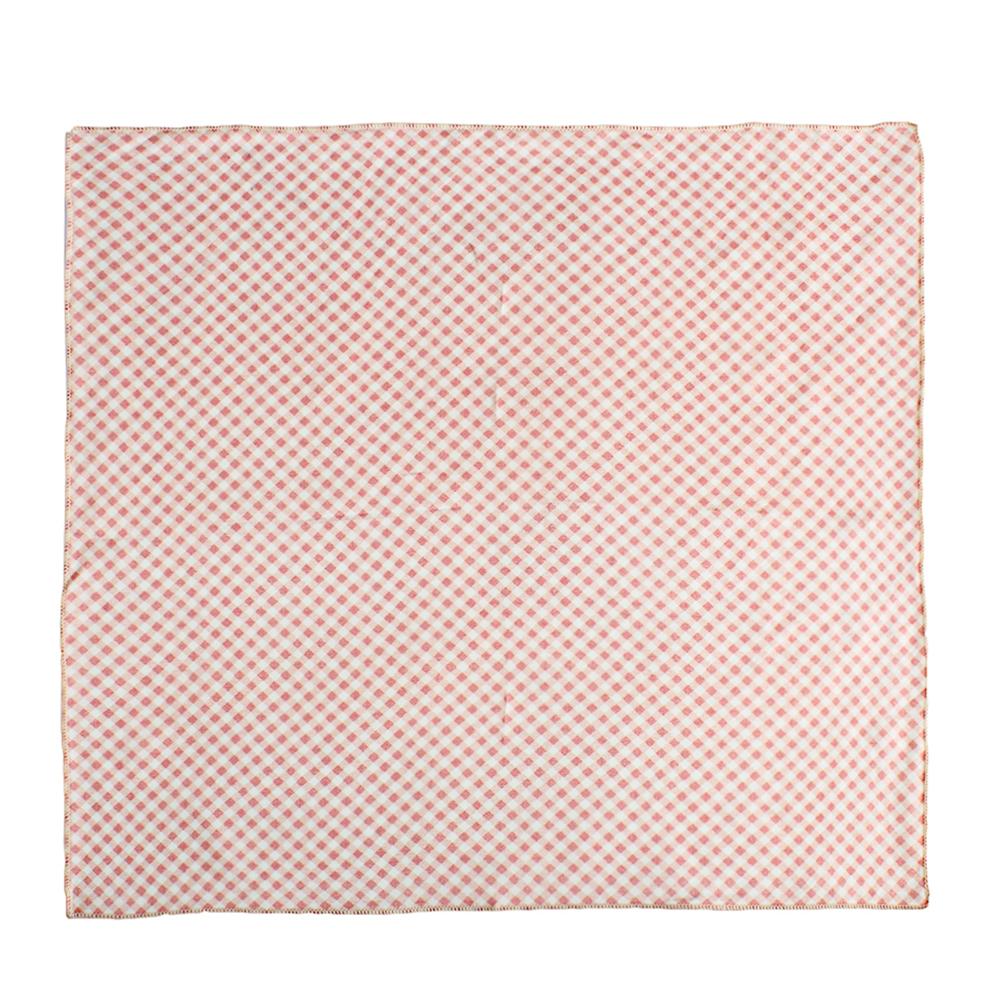 Chokore Pink & White Gingham Pocket Square - Plaids line
