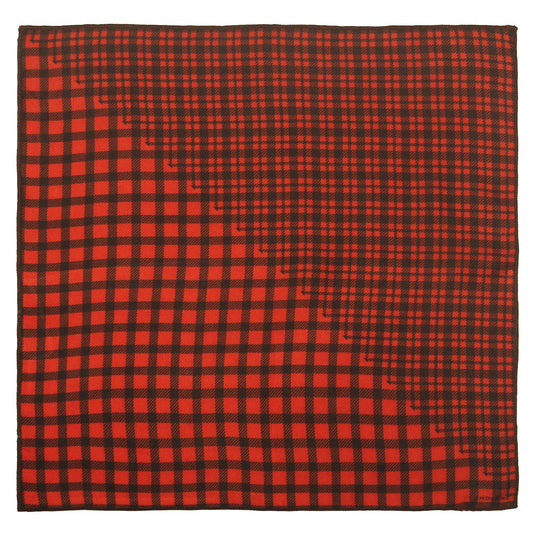 Chokore Chokore Checkered Silk Pocket Square 