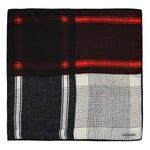 Chokore Black color silk tie for men Chokore 4-in-1 Black & Red Silk Pocket Square