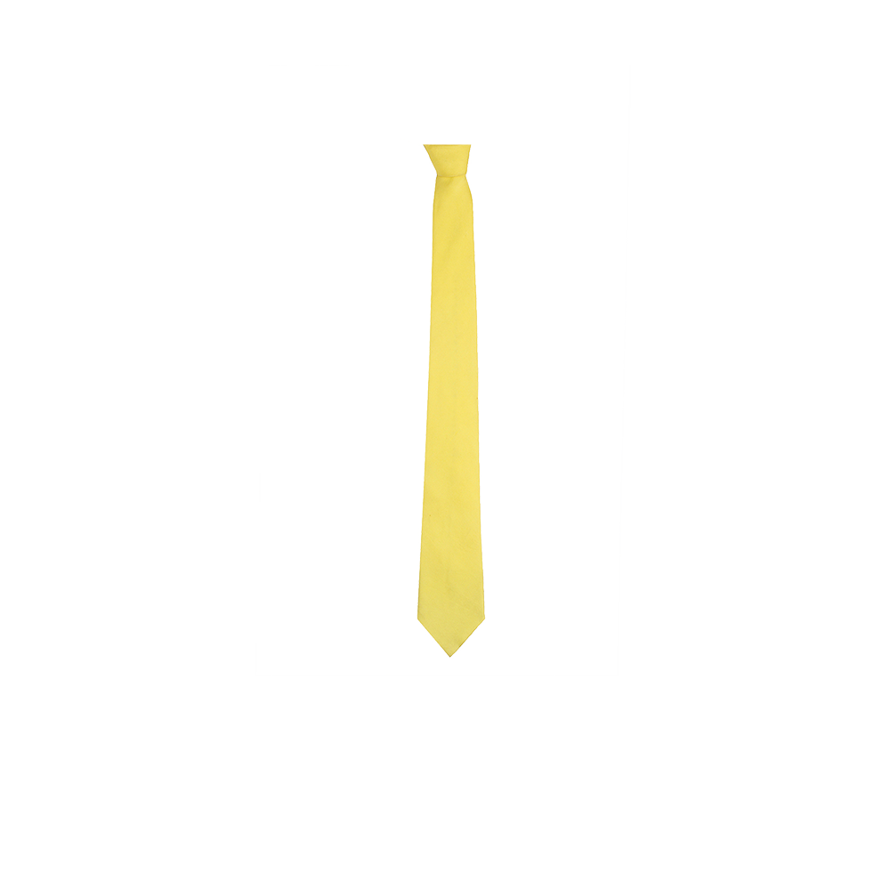 Chokore Yellow color silk tie & Yellow & Lemon Yellow Pure Silk Pocket Square set