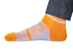 Chokore Chokore Light Grey And Orange Men's Cotton Socks 