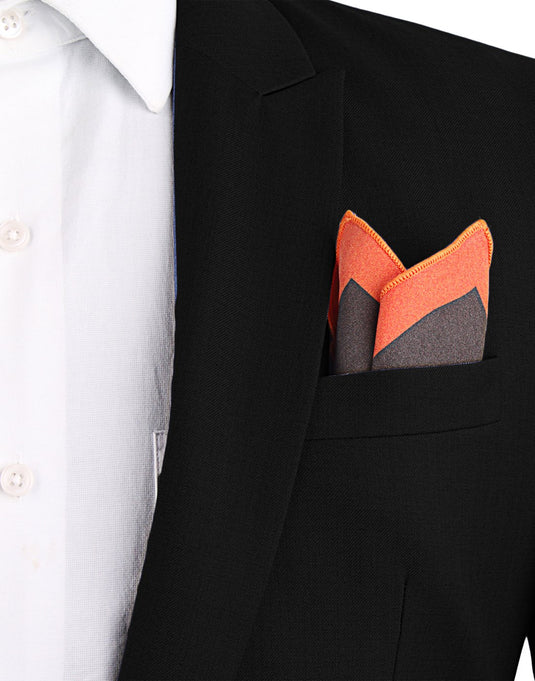 Chokore Blue & Burgundy Pocket Square - the Squared line
