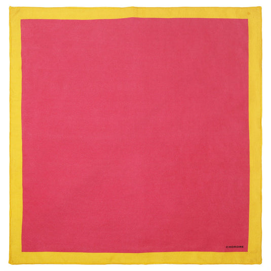 Chokore Pink Silk Pocket square for Men