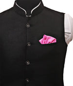 Chokore Chokore Pink Silk Pocket square for Men 