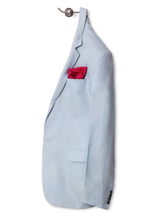 Chokore Teaberry Pure Silk Pocket Square, from the Solids Line