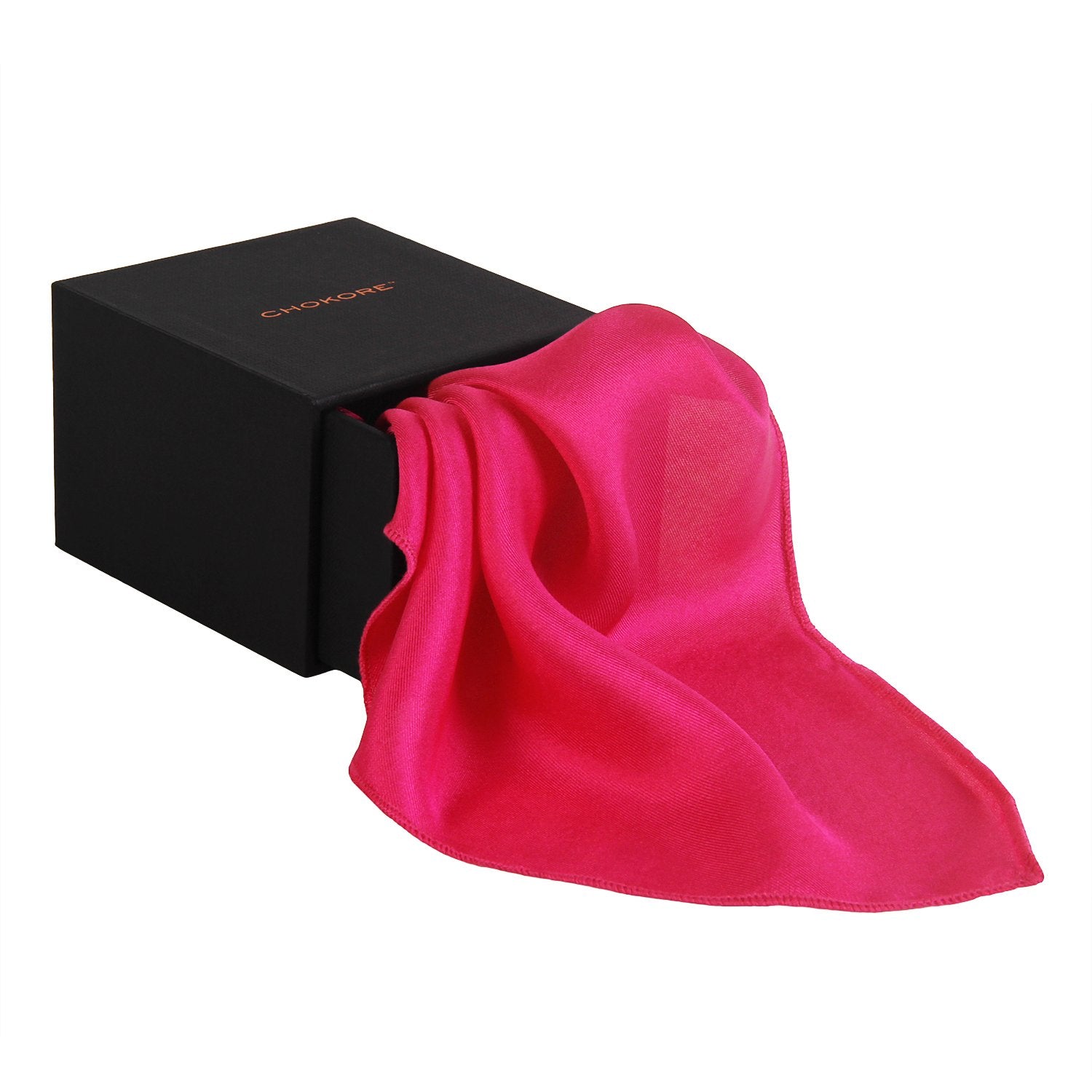 Chokore Paradise Pink Pure Silk Pocket Square, from the Solids Line