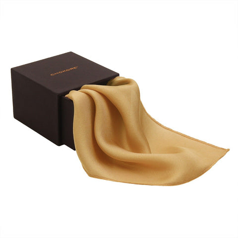Chokore Beige Pure Silk Pocket Square, from the Solids Line - Chokore Beige Pure Silk Pocket Square, from the Solids Line