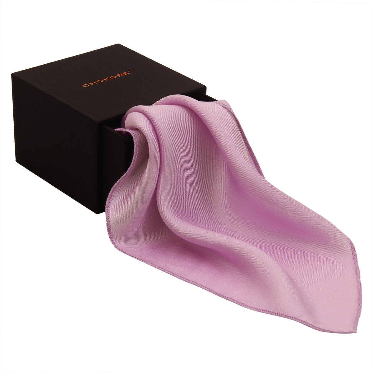 Chokore Violet Pure Silk Pocket Square, from the Solids Line