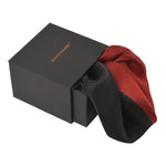 Chokore Chokore 2-in-1 Red & Black Silk Pocket Square from the Solids Line 