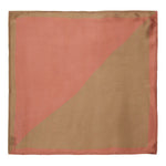Chokore Chokore 2-in-1 Beige & Marsela Silk Pocket Square from the Solids Line 