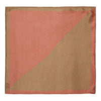 Chokore Chokore 2-in-1 Beige & Marsela Silk Pocket Square from the Solids Line