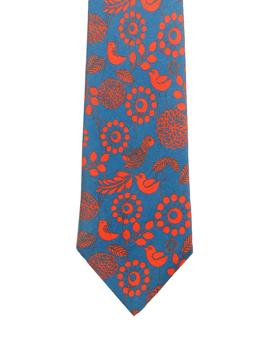 Chokore Red & Blue Silk Tie - Indian at Heart line