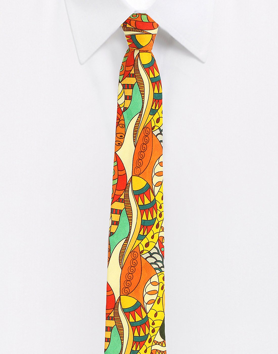 Chokore Multicoloured Silk Tie - Marine line