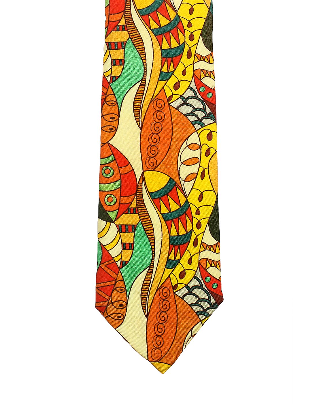 Chokore Multicoloured Silk Tie - Marine line