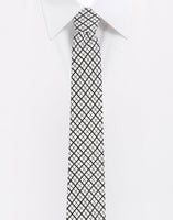 Chokore Chokore Black & White Silk Tie - Plaids line