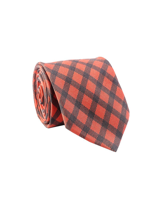 Chokore Red & Black Tartan Checks Necktie - Plaids Collection