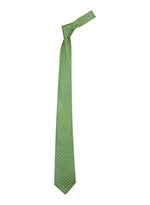Chokore Chokore Light Green & Yellow Silk Tie - Plaids line 