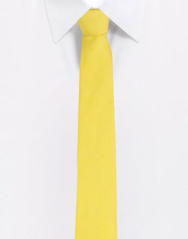 Chokore Lemon Green Twill Silk Tie - Solids line - Chokore Lemon Green Twill Silk Tie - Solids line