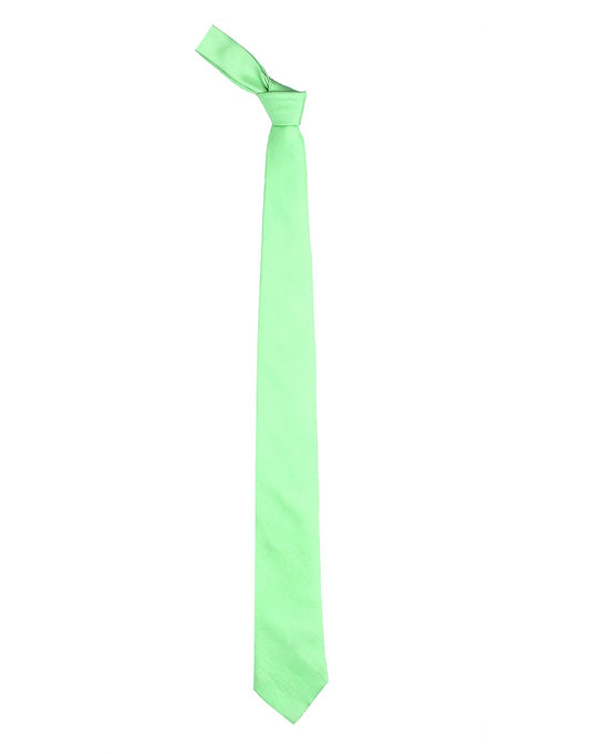 Chokore Sea Green Twill Silk Tie - Solids line