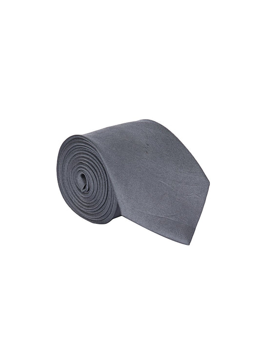 Dark Grey Silk Necktie - Solids Collection
