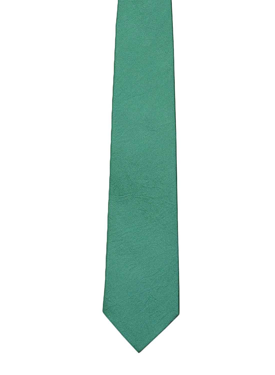 Dark Sea Green Color Silk Tie for Men