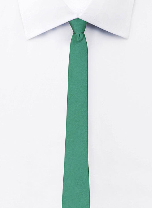 Dark Sea Green Color Silk Tie for Men