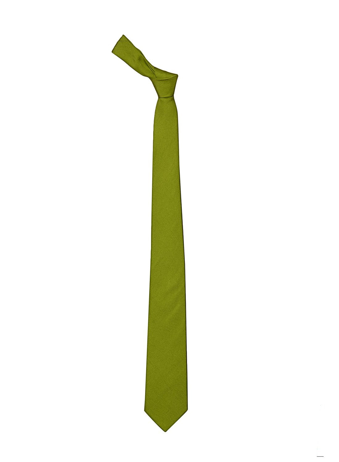 Chokore Mehandi Green color silk tie for men