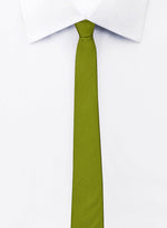 Chokore Chokore Mehandi Green color silk tie for men 