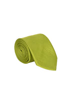 Chokore Chokore Mehandi Green color silk tie for men 