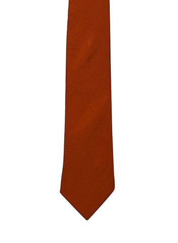 Rust color silk tie for men - Rust color silk tie for men