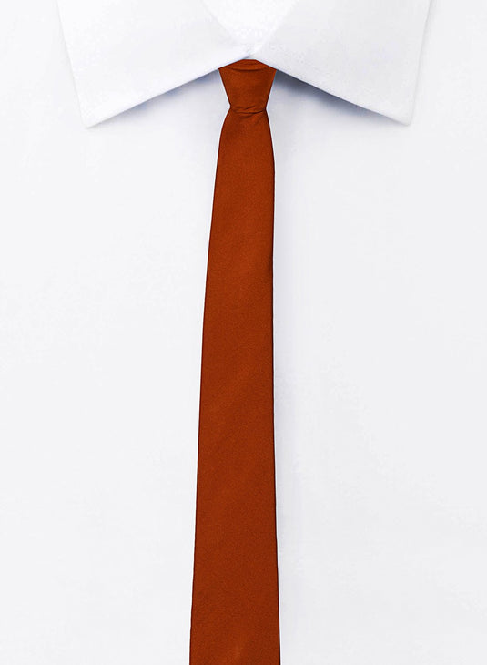 Chokore Rust Silk Necktie - Solids Collection