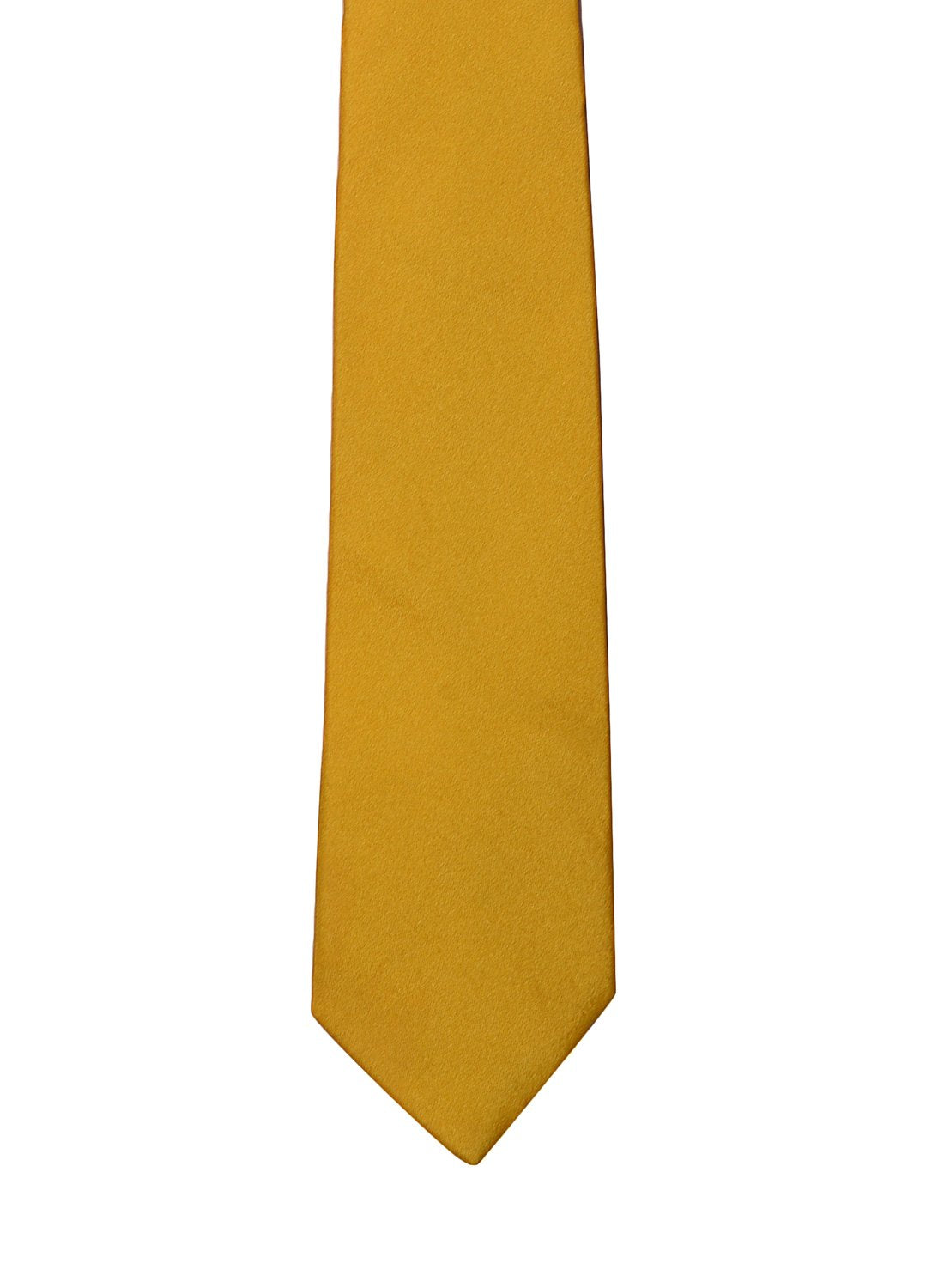 Chokore Yellow color silk tie for men