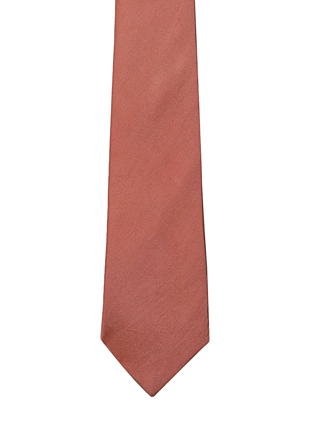 Rose Pink color silk tie for men