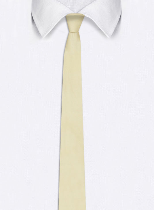 Chokore Off White Silk Tie - Solids line