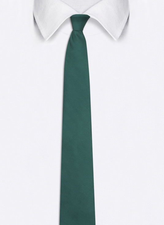 Chokore Deep Sea Green Silk Necktie - Solids Collection