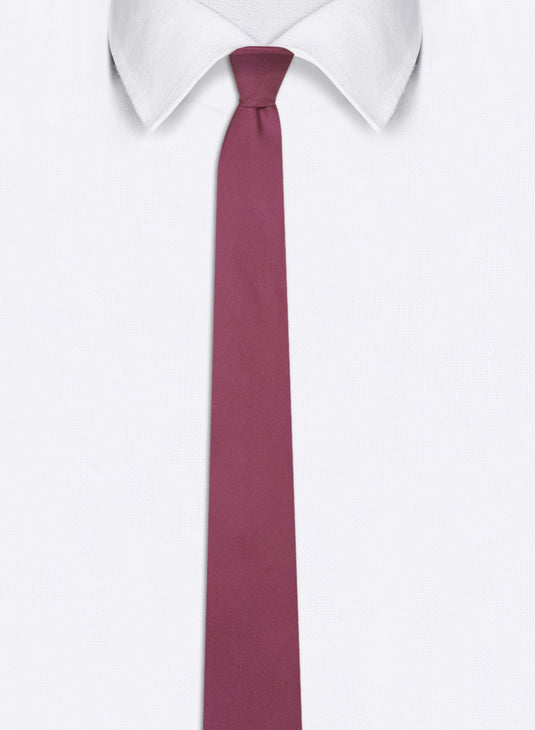 Chokore Antique Fuschia Silk Necktie - Solids Collection