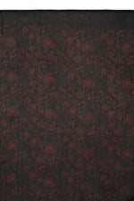 Chokore Printed Black & Red Silk Stole for Women 